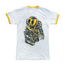 Load image into Gallery viewer, Yellow Ringer Blue Walker Tee