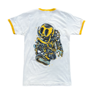 Yellow Ringer Blue Walker Tee