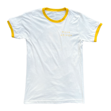 Load image into Gallery viewer, Yellow Ringer Blue Walker Tee